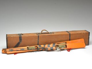 Ice fishing carrying case for tipups, 1st quarter 20th century.