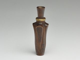 Early raised panel checkered duck call, Andy "A.M." Bowles, Little Rock, Arkansas.
