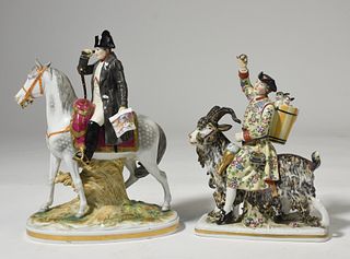 Two 19th C. porcelain figurines