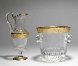 St. Louis wine pitcher with a St. Louis ice bucket