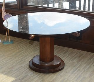 Decorative ships wheel design coffee table