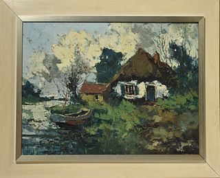 Oil on canvas by Clement Van Vlaardingen