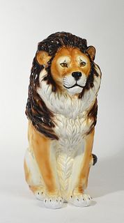 Large Italian ceramic lion