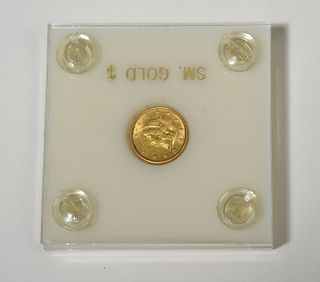 1852 $1 dollar gold coin