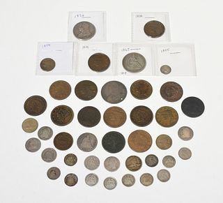 Assorted lot of US type coins