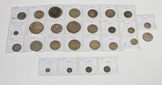 27 assorted British silver coins