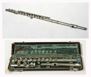 Silver flute "Le Maire made in Paris"