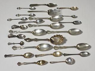 24 pieces of sterling flatware