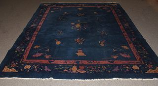 Blue Chinese roomsize rug