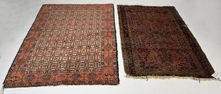 Two Oriental scatter rugs
