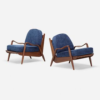 Phillip Lloyd Powell, New Hope lounge chairs, pair