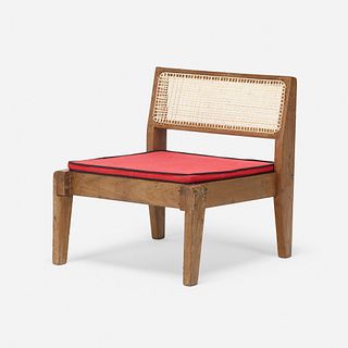 Pierre Jeanneret, Rare demountable low chair from the Private Residences, Chandigarh