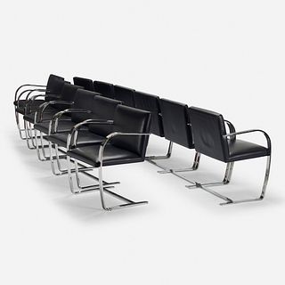 Ludwig Mies van der Rohe, Brno chairs, set of twelve