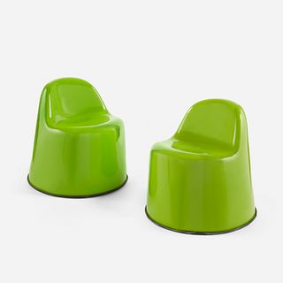 Wendell Castle, Baby Molar Chairs, pair