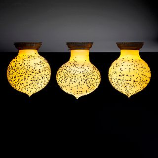Dale Chihuly, Rare lighting fixtures, set of three