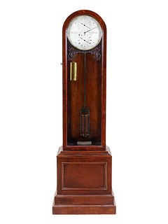 A Late William IV Mahogany Regulator Clock