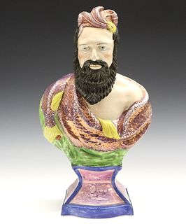 Staffordshire Bust Of Neptune