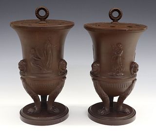 Pr. Neoclassical Potpourri Vases