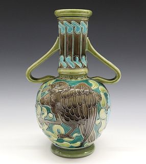 Burmantofts Faience Vase