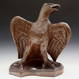 Earthenware Eagle Sculpture