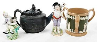 Four Ceramic Table Items