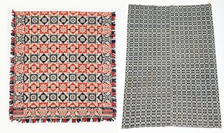 Two Woven Coverlets