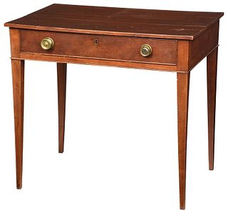 American Federal Cherry One Drawer Table