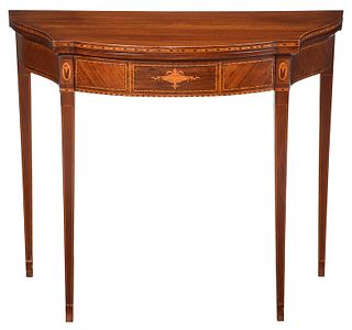 American Federal Style Inlaid Card Table