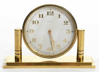 Vintage Tiffany & Co. Brass Desk Clock