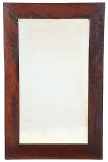 Classical Figured Mahogany Mirror