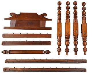 Southern Federal Cherry Cannonball Bedstead