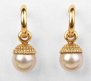 18kt. Pearl Earrings