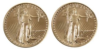 Two American Gold Eagles 