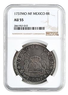 1737 Mexico Pillar Dollar 8 Reales 