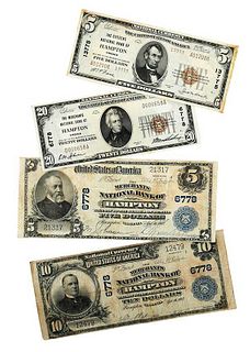 Group of Four Hampton, Virginia National Notes