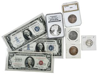 Type Coins, Commemoratives, and Currency