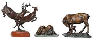 Three Forest Hart Sculptures