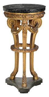 Louis XVI Style Carved and Gilt Wood Pedestal