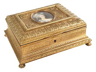 Fine French Dor? Bronze Dresser Box