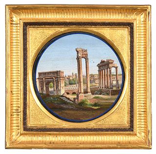 Fine Micromosaic Plaque of Roman Forum