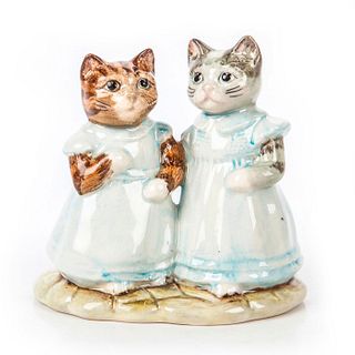 ROYAL ALBERT BEATRIX POTTER FIGURINE MITTENS AND MOPPET