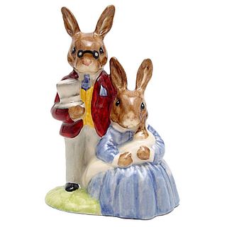 FATHER, MOTHER AND VICTORIA DB68 - ROYAL DOULTON BUNNYKINS