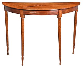 Signed Virginia Federal Pier Table with Fine Inlay