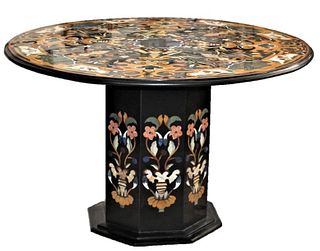 Important ‘Pietra Dura’ Round Marble Top Table