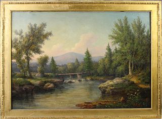 John White Allen Scott (1815-1907) Landscape O/C
