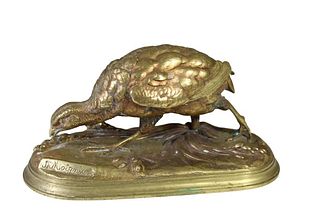 Jules Moigniez Bronze Bird French Circa 1870