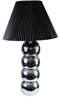 MCM 1970s George Kovacs Chrome Stacked Ball Lamp