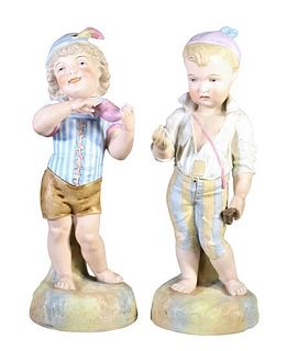 Pair of Hand Painted Porcelain Figurines