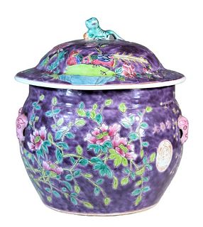 Rare Purple Dayazhai Style Porcelain Ginger Jar