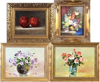 Collection of (4) Still Lifes
